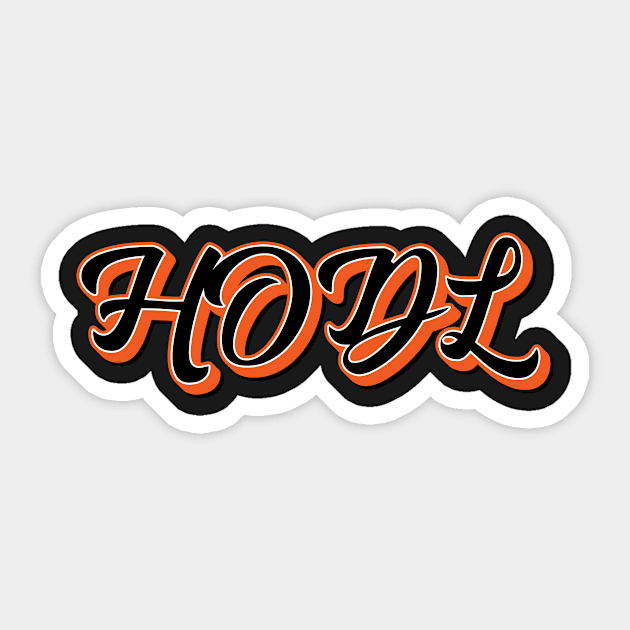 HODL Cryptocurrency Sticker by vladocar